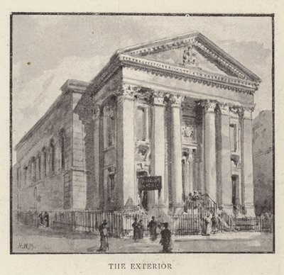 La Iglesia Católica Romana de Santa María, Moorfields, Ciudad, que está a punto de ser demolida de Henry William Brewer